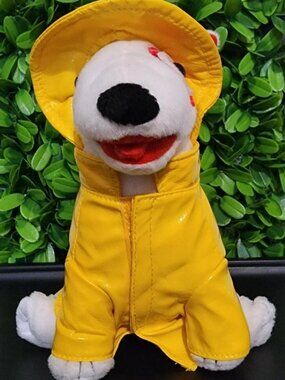 Target Bullseye Dog Rainy Day Plush Collectible & Mini Shopping Basket